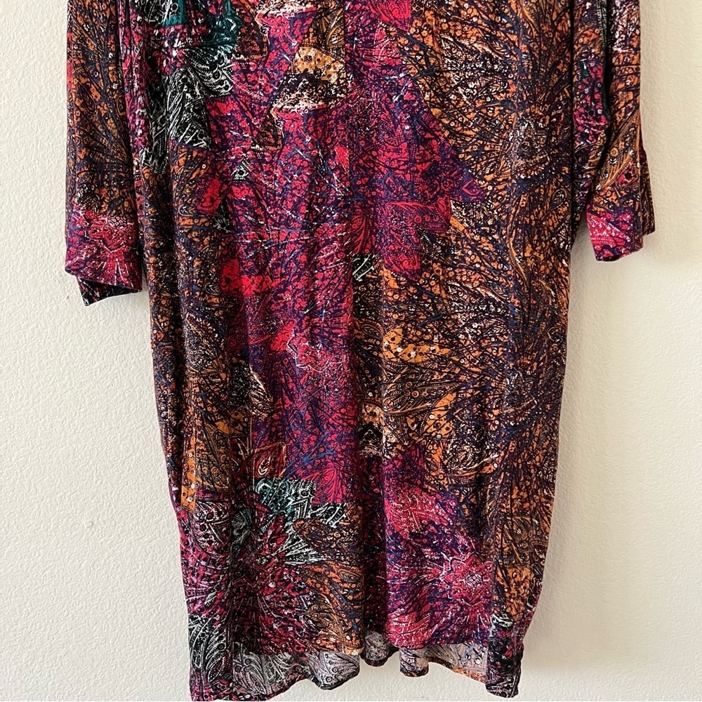 Anthropologie Edme & Esyllte Chromatique Abstract Shift Dress Boho Large - Picture 13 of 16